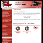Ecommerce website development for Total Trailer Parts in MI